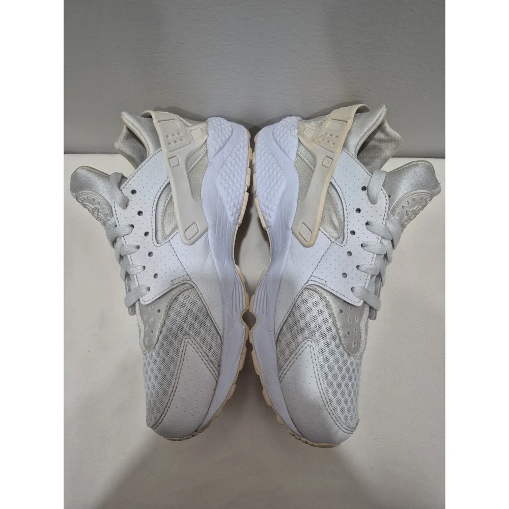 Nike‎ Air Huarache Triple Mens Sz 8 White Sneakers 318429-111